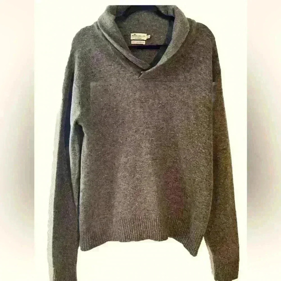 Peter Millar Other - Peter Millar 100% Extrafine Merino Wool Pullover Green Sweater Size L